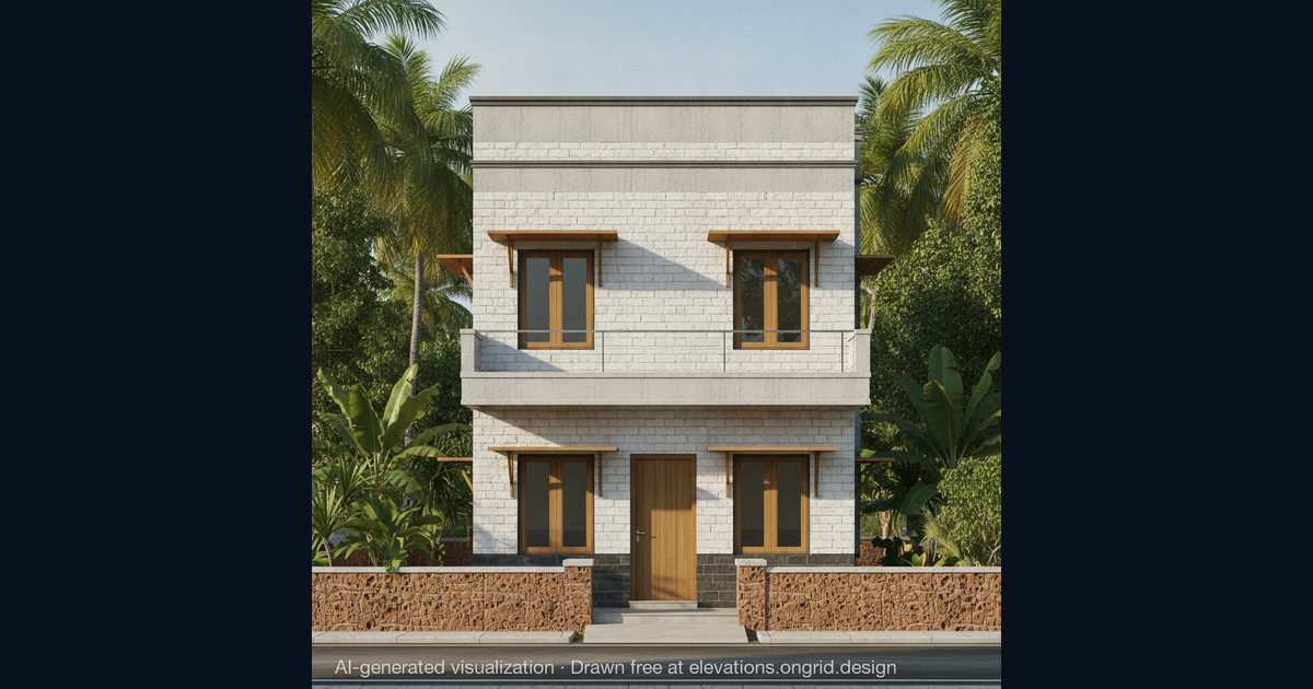 Elevation render by Soumiyya, on the Ongrid Design community wall
