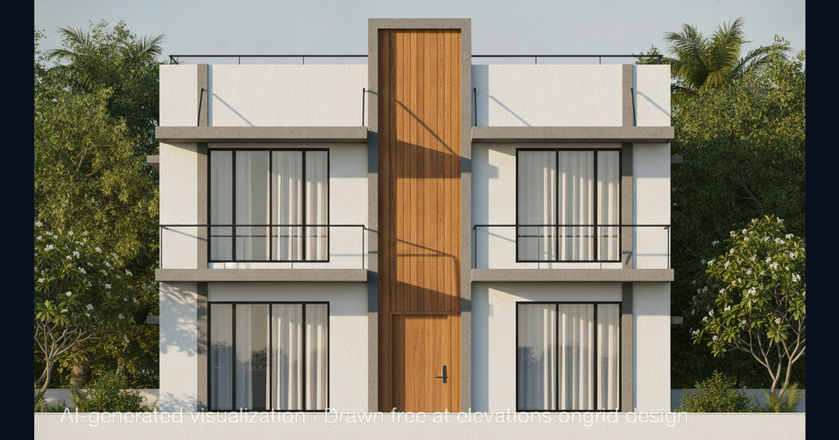 Elevation render by Sriram, on the Ongrid Design community wall