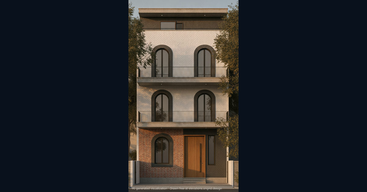 Elevation render by Sabse, on the Ongrid Design community wall