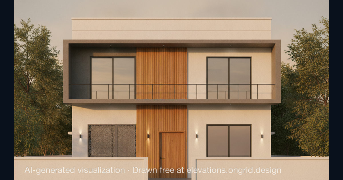 Elevation render by shiva, on the Ongrid Design community wall