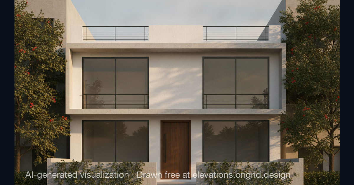 Elevation render by monty, on the Ongrid Design community wall