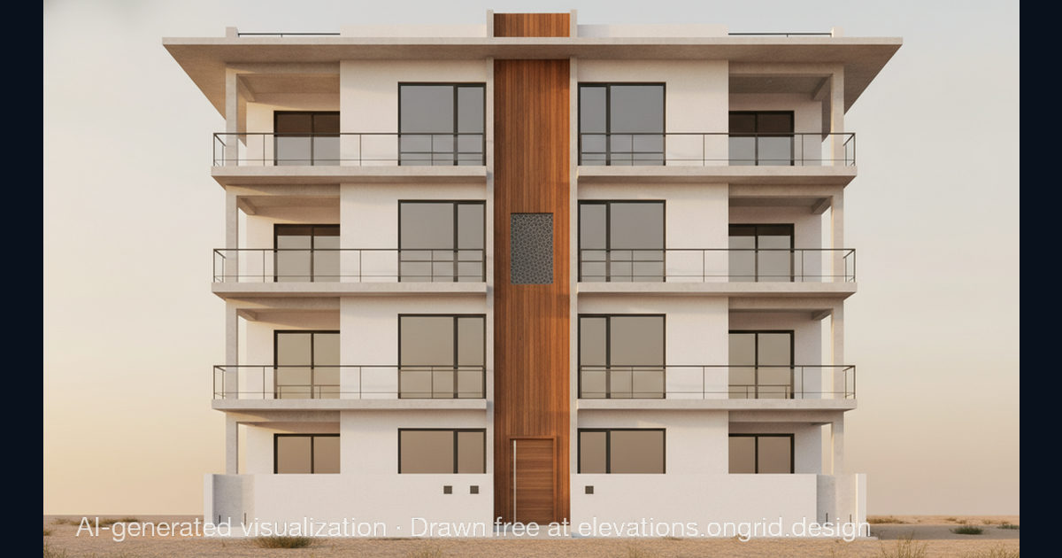 Elevation render by aditya, on the Ongrid Design community wall