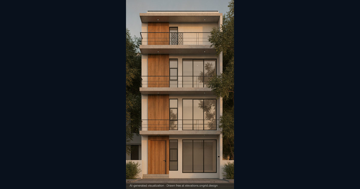 Elevation render by Rishi, on the Ongrid Design community wall