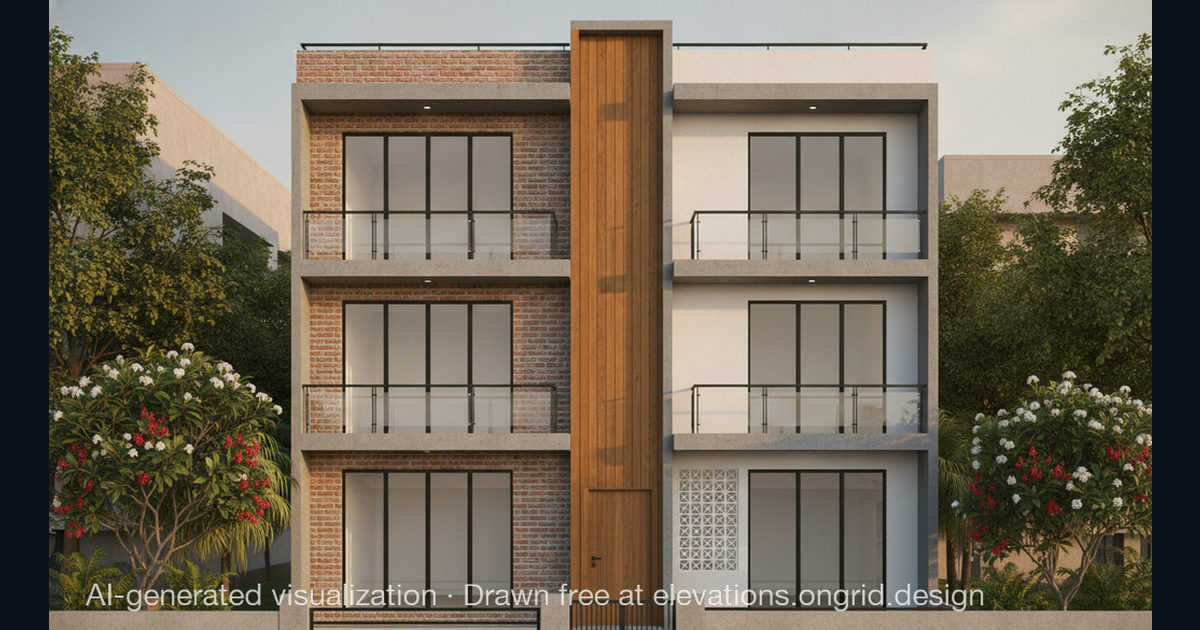 Elevation render by Reddeppa, on the Ongrid Design community wall