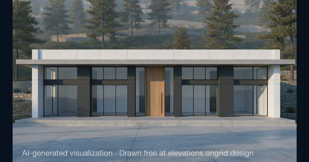 Elevation render by Rick, on the Ongrid Design community wall