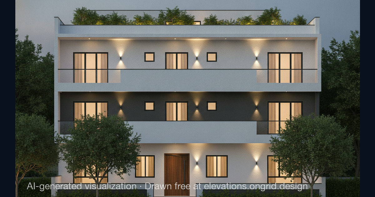 Elevation render by Sk, on the Ongrid Design community wall